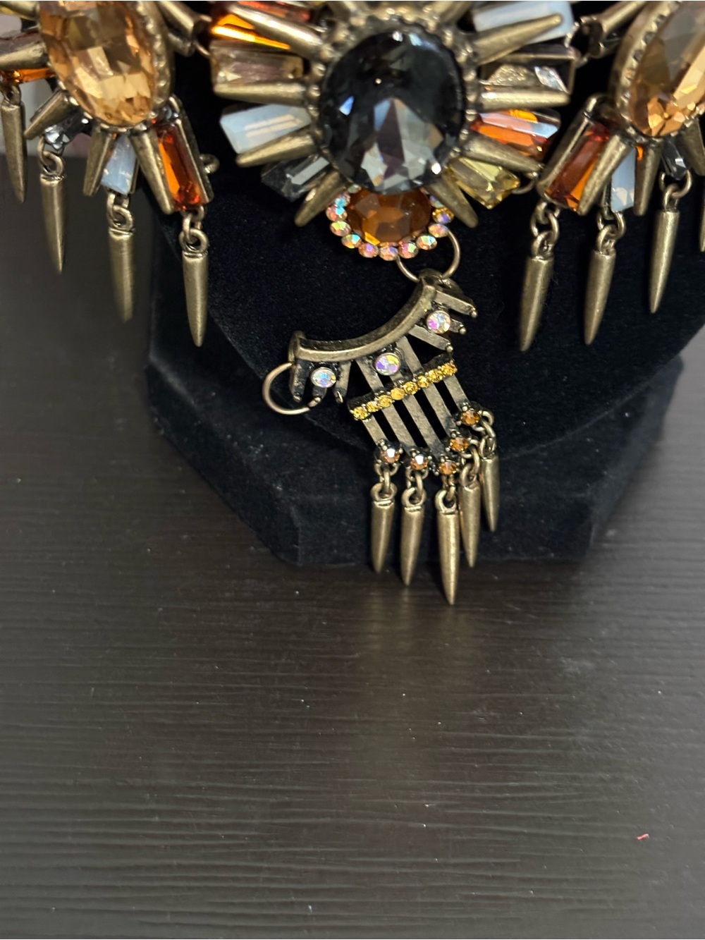 Boston Proper Show stopper statement layered necklace with faux pearls. NWT - Picture 2 of 5